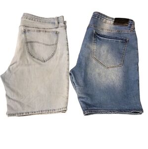 Long Rider/Lee Women Blue Denim Shorts